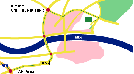 Anfahrtskizze zur Ferienwohnung